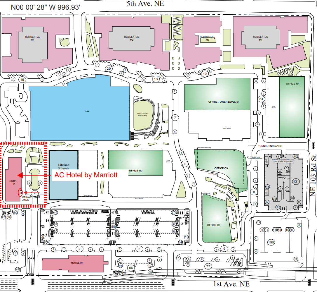 A site plan of Northgate Station's planned development
