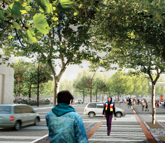 Work Starts on Railroad Way Pedestrian and Bike Space Near SoDo Stadiums