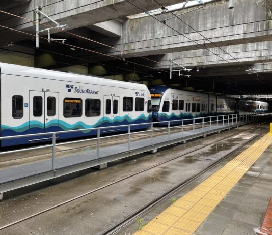 Sound Transit Announces $500 Million in Savings from New Federal Loans Sound Transit Link light rails at the Chinatown/International District Station