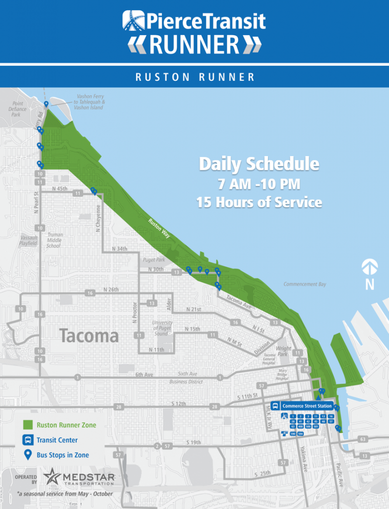 The Ruston Runner service area. (Pierce Transit)