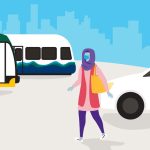 Via to Transit promotional postcard. (King County)