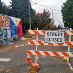 Stay Healthy Street Barricade
