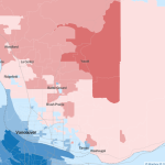 NYT Clark County prez results map