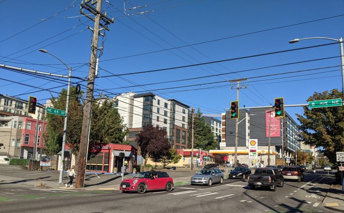 A photo shows a road with a bike lane.