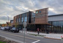 An Urbanist’s Destination Guide to the Northgate Station Area Photo of the eastern facade of the Kraken Community Iceplex