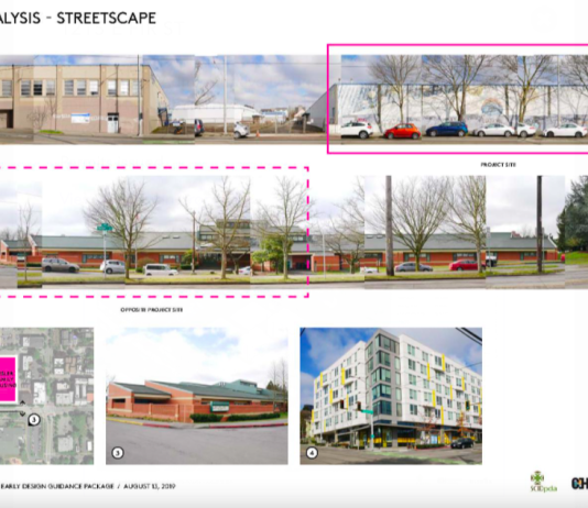 Fixing Seattle’s Design Review Process A series of photos of buildings near the proposed site of the Yesler Family Housing project.