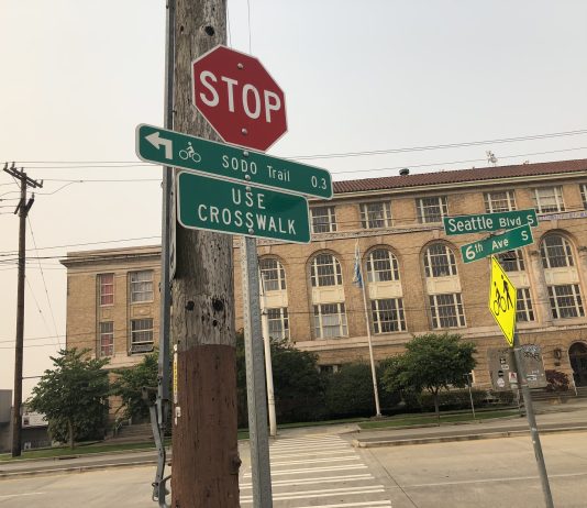 SDOT Proposes Assembling Funds to Get Closer to Move Seattle Levy’s Multimodal Promises Street sign reading SODO Trail