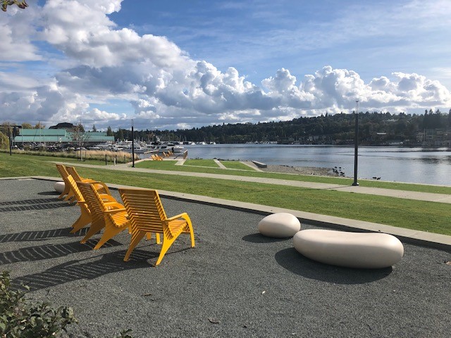 The Fritz Hedges waterway park at the bottom of the U District at Portage Bay