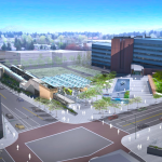 Rendering of Downtown Bellevue light rail station