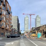 a view of present day battery street