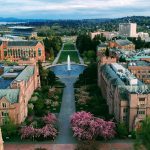 Aerial photo of the University of Washington
