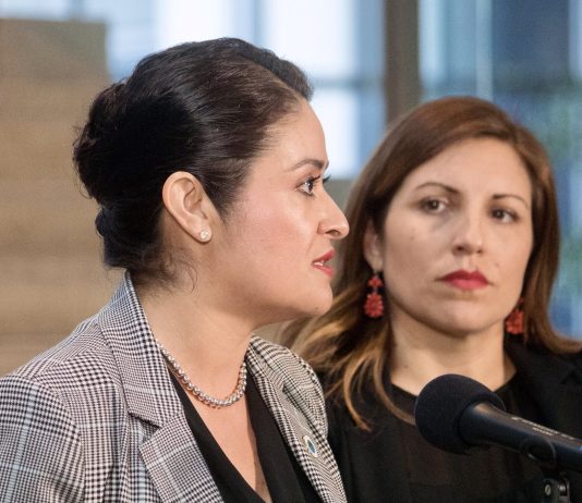 Seattle Progressives Gain 13 Points from Election Night, but Come Up Short Head shot photo of two women in professional attire at a microphone.