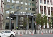 Updated Federal Road Standards Manual ‘Enshrines Dangerous Practices into Law’ A photo showing the main entrance to the U.S. Department of Transportation building