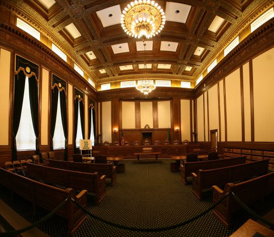 Washington Redistricting Commission Fails to Approve Maps In Time, Still Wants Court to Accept Their Illegal Maps Anyway A photo pf the Washington State Court interior chamber.