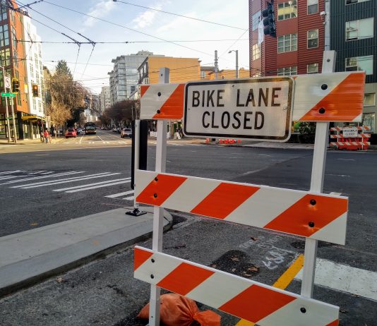 Climate Pledge Arena’s Full Bike Connection Delayed to Next Spring