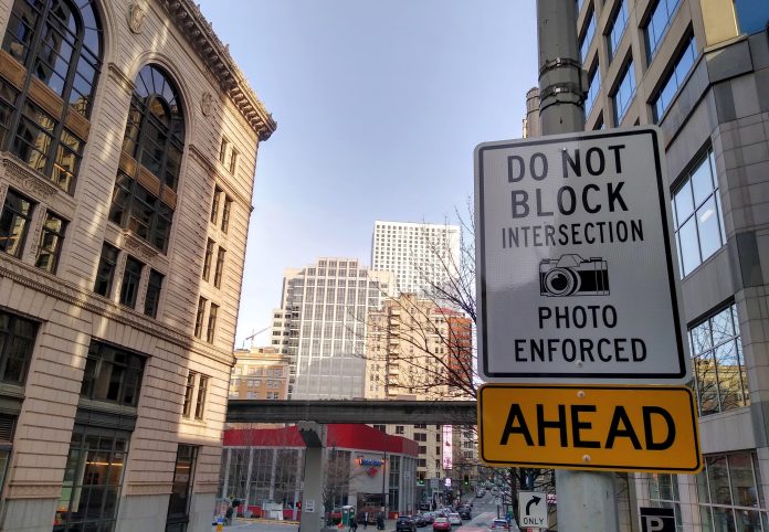 Photo Enforced Transit Lane