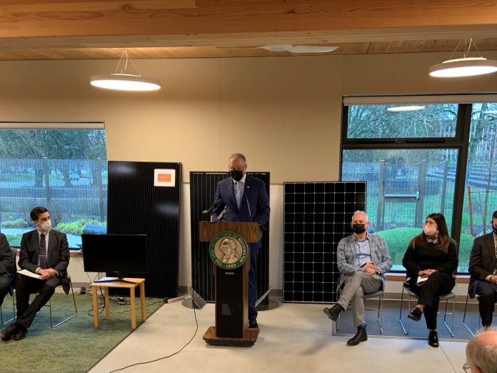 Inslee climate plan car rebate annoucement