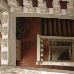 Parisian apartment building staircase
