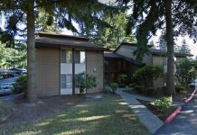 Rental Assistance, Conflict Mediation Slowing Evictions in Bellevue – For Now low-rise apartment building with trees