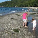 Kids on Seahurst Park Beach