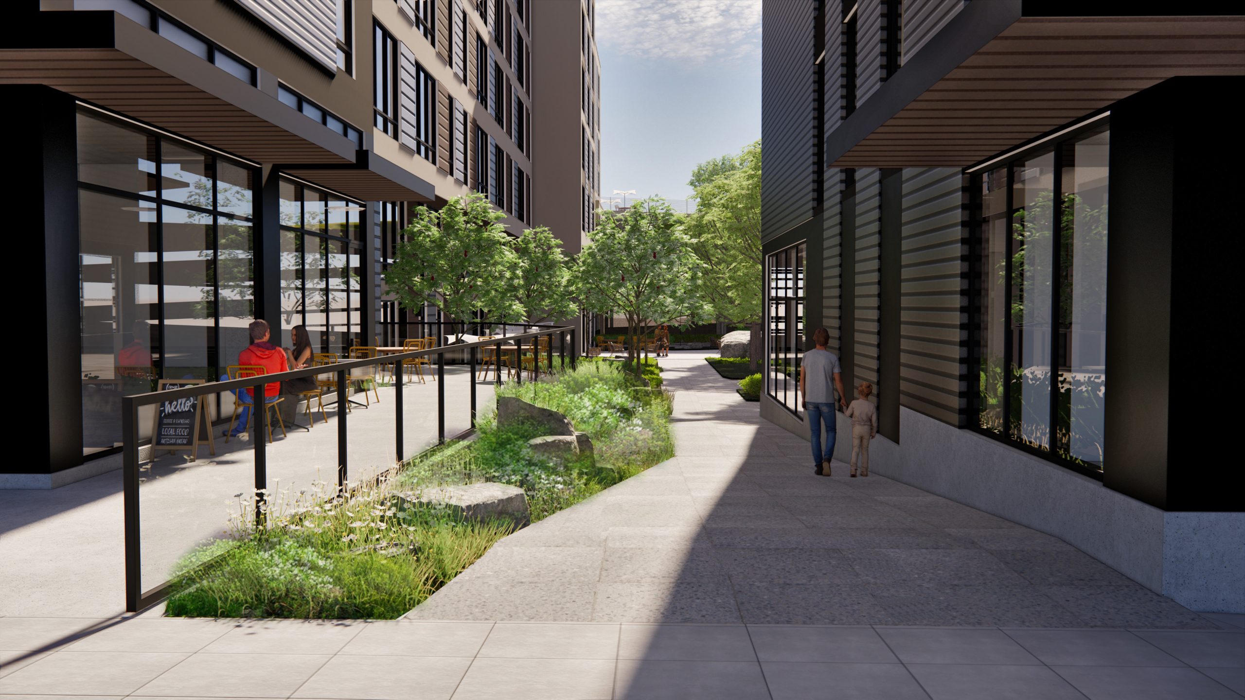 Victoria Gardens is a pedestrian-oriented, open-air, mixed-use