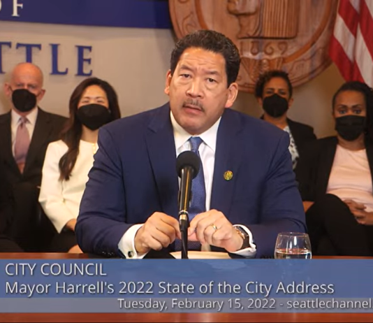 Harrell Pledges SPD Staffing Surge in State of City Speech