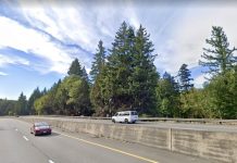 WSDOT Has No Good Reasons to Widen SR 18, Yet State Advances $640 Million Plan A view of a highway with two cars driving in opposite directions divided by a concrete barrier.
