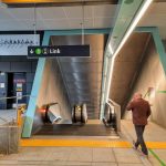 U District Station entrance with escalator 20211001