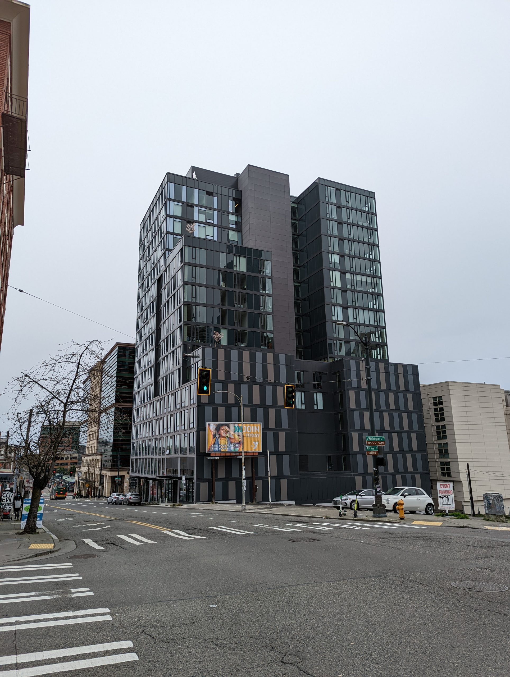 Koda condominiums from the north