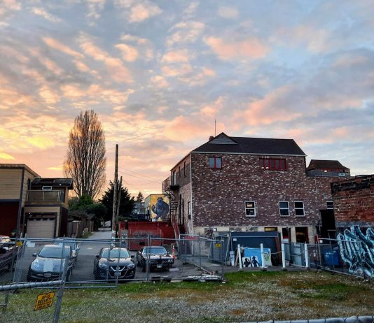 Seattle Tightens Regulations on Tree Service Providers A mural of sasquatch adorns a brick wall in a Greenwood alley.