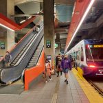 U District Station train passengers disembarking