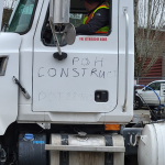 Cadman mixer truck with ID in marker