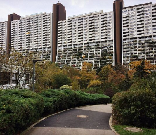 The Urbanist Podcast: An Ambitious New Plan to Create Social Housing in Seattle A photo of tower style housing with lots of plants