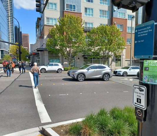 Bellevue Implements Strategies to Protect People Walking and Rolling Downtown