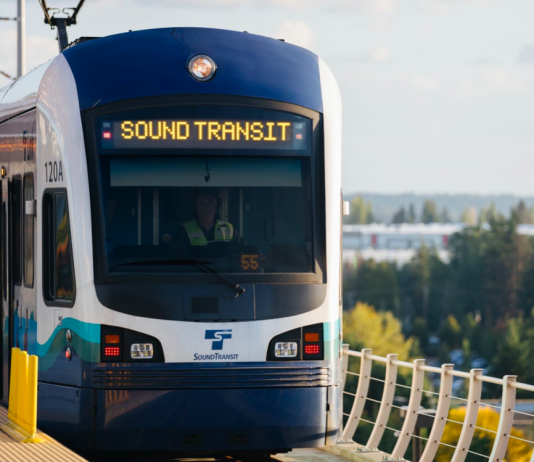 Sound Transit Unveils Cost Savings Concepts for West Seattle and Ballard Light Rail A photo of a light rail train car