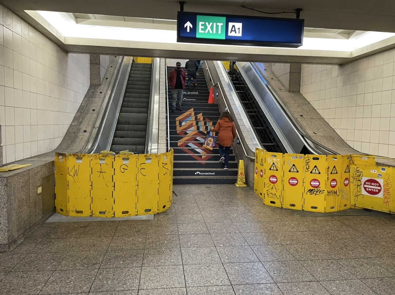 broken escalator