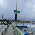 Ballard Bridge bike sign