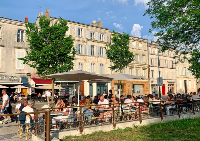 An outdoor café