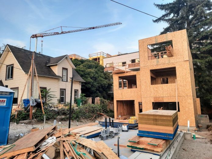 Townhome construction 20210824