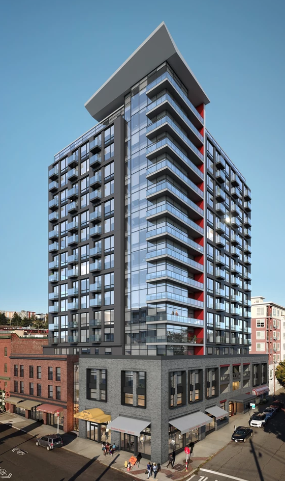 Concept tower for 614 Maynard