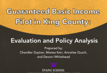 South King County Pilot Shows Promise of Guaranteed Basic Income a report cover for a south king county guaranteed basic income pilot evaluation and policy analysis