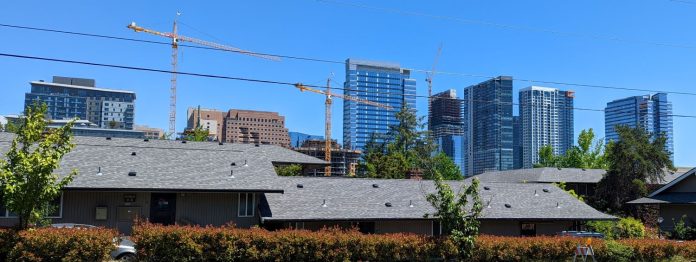 Downtown bellevue skyline from the Northwest