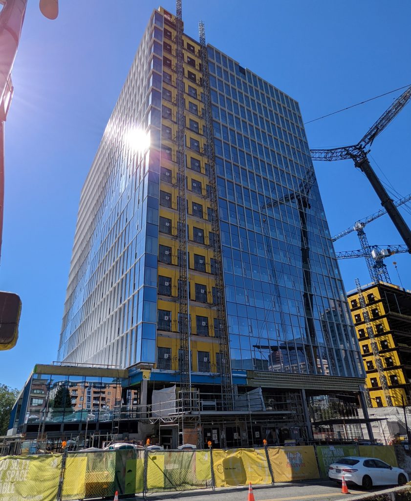 Bellevue Plaza Phase One construction site