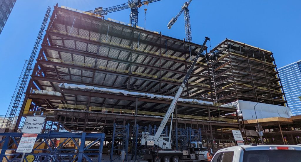 Bellevue Plaza Phase two and tree construction site