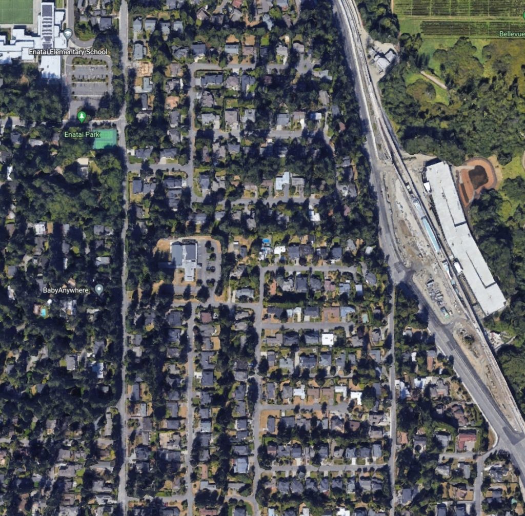 South Bellevue station area aerial
