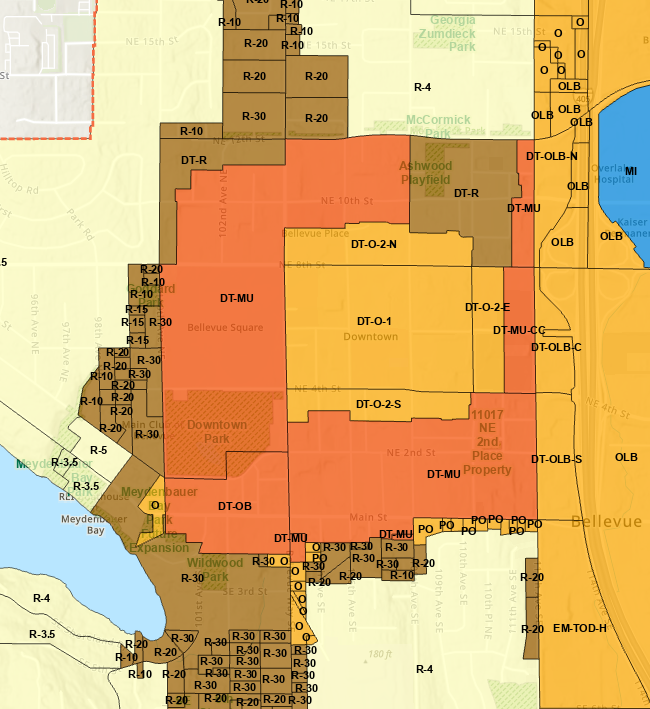 Bellevue's zoning