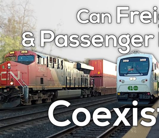 Sunday Video: Can Freight Rail and Passenger Rail Coexist?