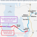 Diagram of East Link plinth defects