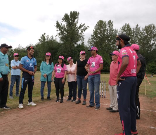 Elevate Cricket in Incoming Bellevue, Kirkland, and Seattle Parks Levies Elects and pro cricketers at Tollgate Farm Park