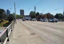 Railings Instead of More Walking and Biking Space Planned on NE 45th Street Overpass